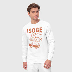 Костюм хлопковый мужской Isoge, цвет: белый — фото 2