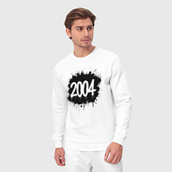 Костюм хлопковый мужской 2004 всплеск краски, цвет: белый — фото 2