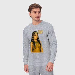 Костюм хлопковый мужской Билли Айлиш фараон, цвет: меланж — фото 2