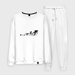 Костюм хлопковый мужской Чужой развитие, цвет: белый