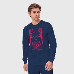 Костюм хлопковый мужской Кукла из игры в кальмара, цвет: тёмно-синий — фото 2