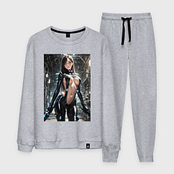 Костюм хлопковый мужской Рэйка Шимохира в костюме Gantz:O, цвет: меланж