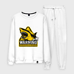 Мужской костюм Предупреждающий знак - опасно акулы