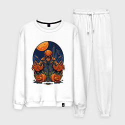 Костюм хлопковый мужской Хэллоуин, цвет: белый