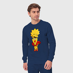 Костюм хлопковый мужской Simpsons - Lisa Monroe, цвет: тёмно-синий — фото 2