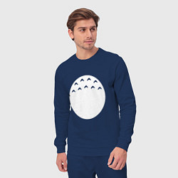 Костюм хлопковый мужской Живот Тоторо, цвет: тёмно-синий — фото 2