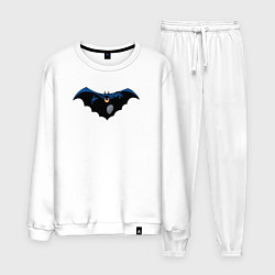 Костюм хлопковый мужской Поймать Бэтмена, цвет: белый