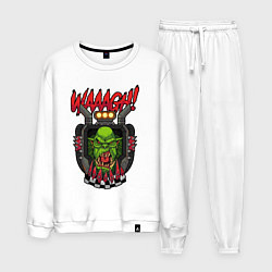 Костюм хлопковый мужской Warhammer orc waaagh, цвет: белый