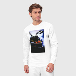 Костюм хлопковый мужской Out a time, цвет: белый — фото 2