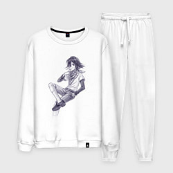 Костюм хлопковый мужской Данганронпа V3 - Кокичи Ома, цвет: белый