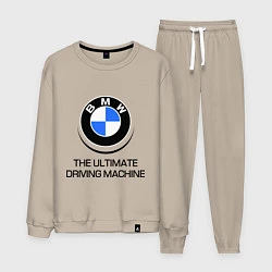 Костюм хлопковый мужской BMW Driving Machine, цвет: миндальный