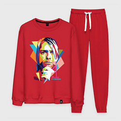 Костюм хлопковый мужской Kurt Cobain: Colors, цвет: красный