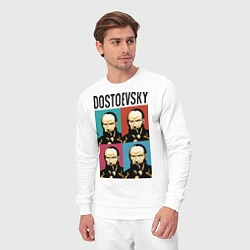 Костюм хлопковый мужской Dostoevsky, цвет: белый — фото 2