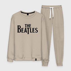 Костюм хлопковый мужской The Beatles, цвет: миндальный