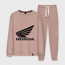 Костюм хлопковый мужской Honda Motor, цвет: пыльно-розовый