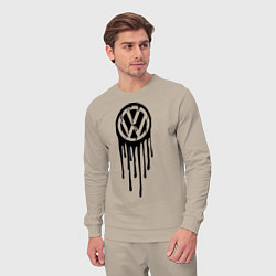 Костюм хлопковый мужской Volkswagen, цвет: миндальный — фото 2