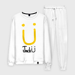 Костюм хлопковый мужской Jack U, цвет: белый