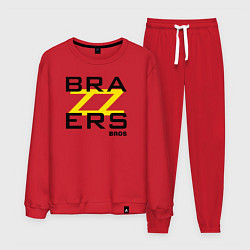 Костюм хлопковый мужской Brazzers Bros, цвет: красный