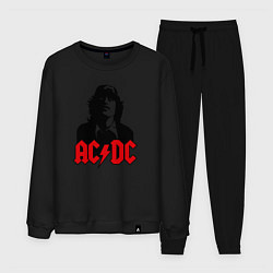 Костюм хлопковый мужской AC/DC Madness, цвет: черный