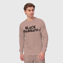 Костюм хлопковый мужской Black Sabbath, цвет: пыльно-розовый — фото 2