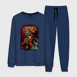 Костюм хлопковый мужской Slayer Zombie, цвет: тёмно-синий