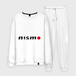 Костюм хлопковый мужской Nissan nismo, цвет: белый