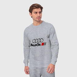 Костюм хлопковый мужской Audi, цвет: меланж — фото 2