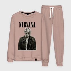 Костюм хлопковый мужской Kurt Cobain: Young, цвет: пыльно-розовый