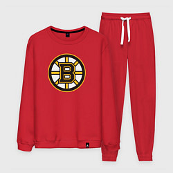 Костюм хлопковый мужской Boston Bruins, цвет: красный