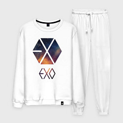 Костюм хлопковый мужской EXO, цвет: белый