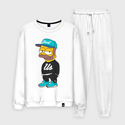 Костюм хлопковый мужской Bart Just Us, цвет: белый