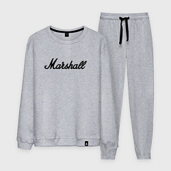 Костюм хлопковый мужской Marshall logo, цвет: меланж