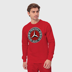 Костюм хлопковый мужской Mercedes-Benz, цвет: красный — фото 2