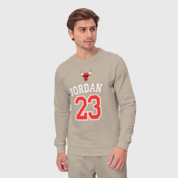 Костюм хлопковый мужской Jordan 23, цвет: миндальный — фото 2
