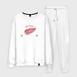 Костюм хлопковый мужской Detroit Red Wings: Est.1926, цвет: белый