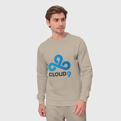 Костюм хлопковый мужской Cloud9, цвет: миндальный — фото 2