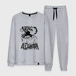 Костюм хлопковый мужской Asking Alexandria Devil, цвет: меланж