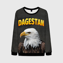 Свитшот мужской Dagestan Eagle, цвет: 3D-черный