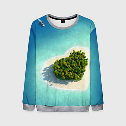 Свитшот мужской Остров, цвет: 3D-меланж