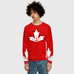 Свитшот мужской Сборная Канады: домашняя форма, цвет: 3D-красный — фото 2