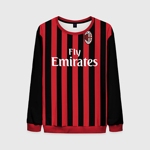 Мужской свитшот Milan FC: Fly Emirates / 3D-Красный – фото 1