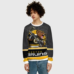 Свитшот мужской Boston Bruins, цвет: 3D-белый — фото 2