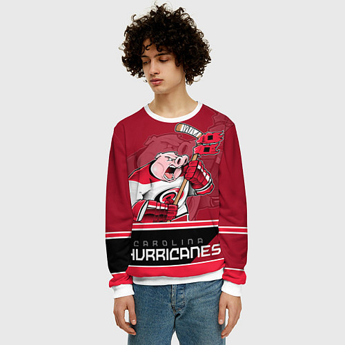 Мужской свитшот Carolina Hurricanes / 3D-Белый – фото 3