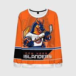 Свитшот мужской New York Islanders, цвет: 3D-белый