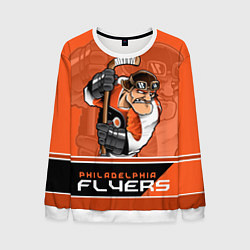 Свитшот мужской Philadelphia Flyers, цвет: 3D-белый