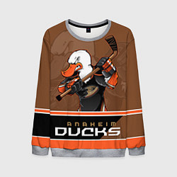 Свитшот мужской Anaheim Ducks, цвет: 3D-меланж