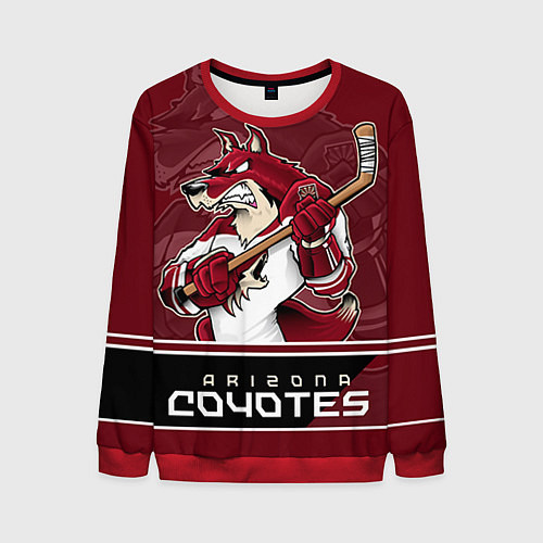 Мужской свитшот Arizona Coyotes / 3D-Красный – фото 1