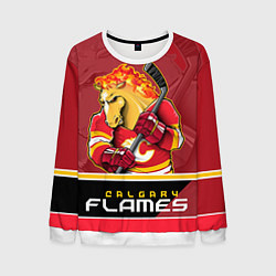 Свитшот мужской Calgary Flames, цвет: 3D-белый