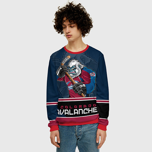 Мужской свитшот Colorado Avalanche / 3D-Красный – фото 3