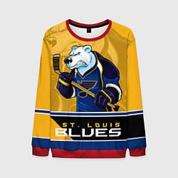 Свитшот мужской St. Louis Blues, цвет: 3D-красный